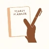 Hand Holding A Planner