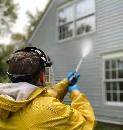 See the amazing soft washing results of professional soft washer in Bowral